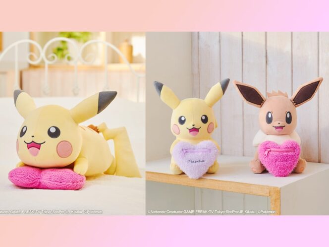 
					Boneka Pikachu dan Eevee Bertema Hari Valentine yang Baru Debut di Game Crane di Seluruh Jepang