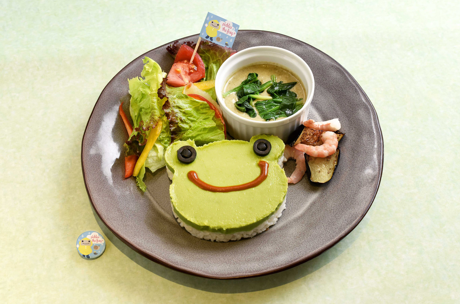 Ryokotomo - 76ca0272 stuffed animal pickles the frog inspires limited time collaboration cafe