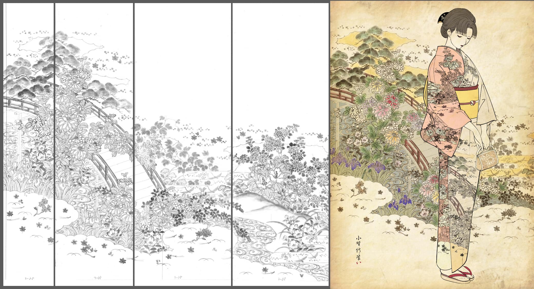 Ryokotomo - 53f96fc5 collaboration nfts highlight drafts of kyotos traditional painted silk